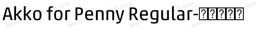 Akko for Penny Regular字体转换